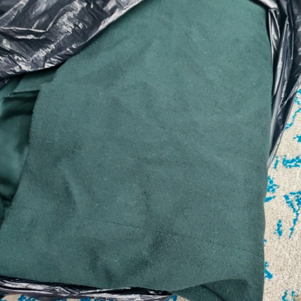 Talbots Vintage Women's Long Pea Coat Dark Green Size 18 - Picture 10 of 10
